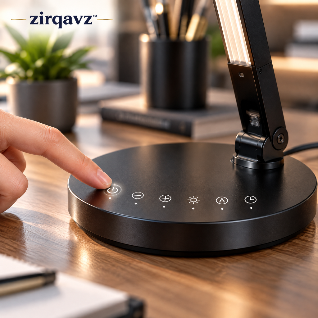 ZIRQAVZ™ LumiFlex Pro Adjustable LED Desk Lamp