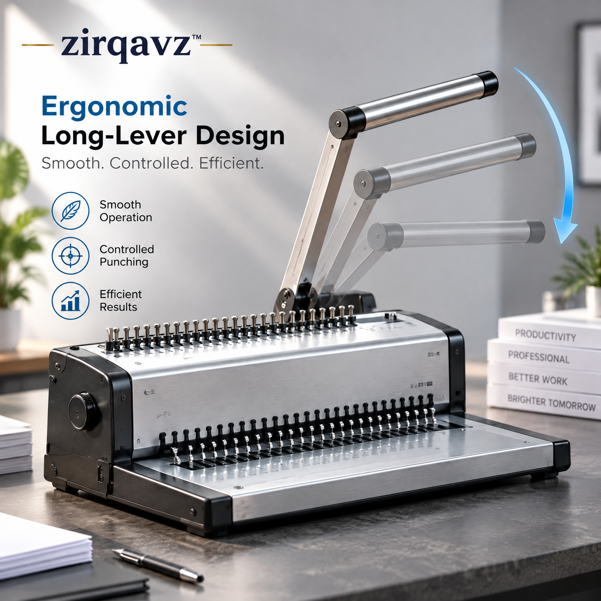 ZIRQAVZ™ BindPro 360 Professional Binding Machine