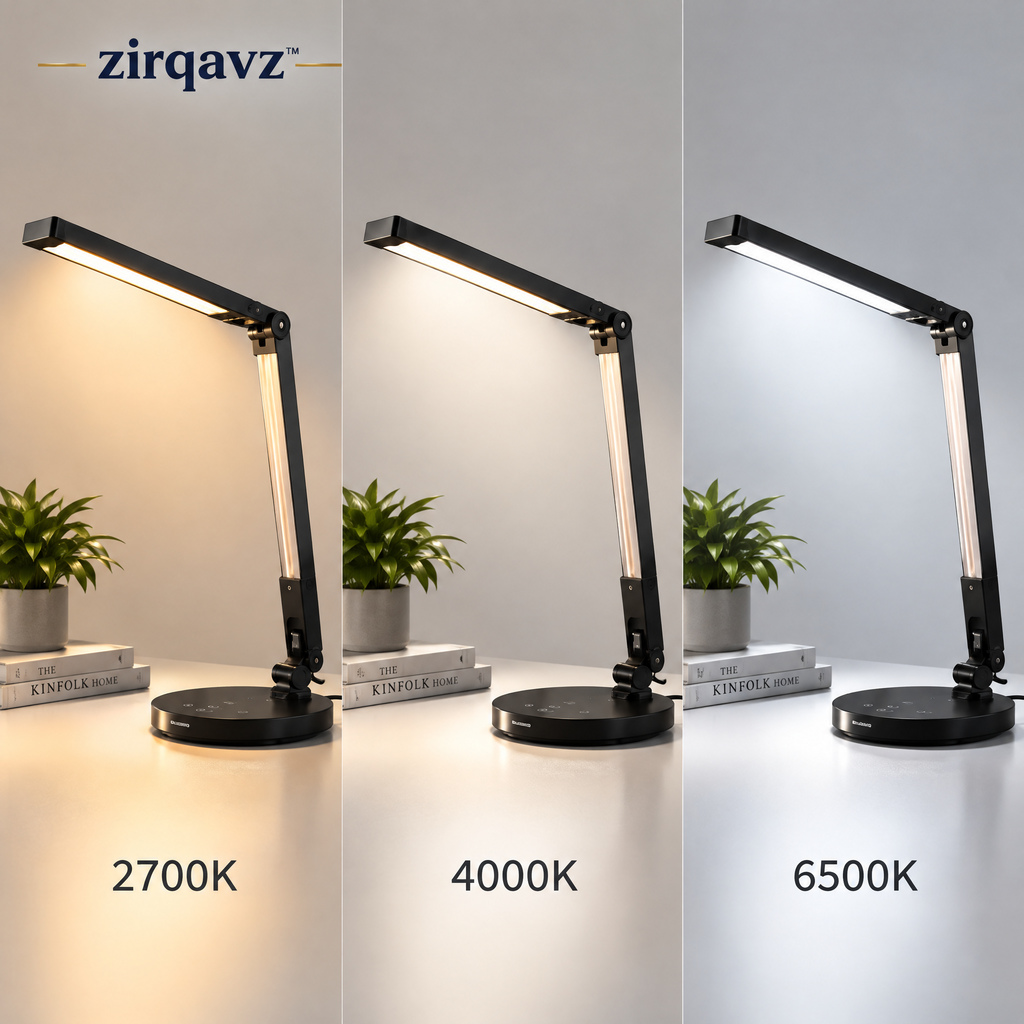 ZIRQAVZ™ LumiFlex Pro Adjustable LED Desk Lamp
