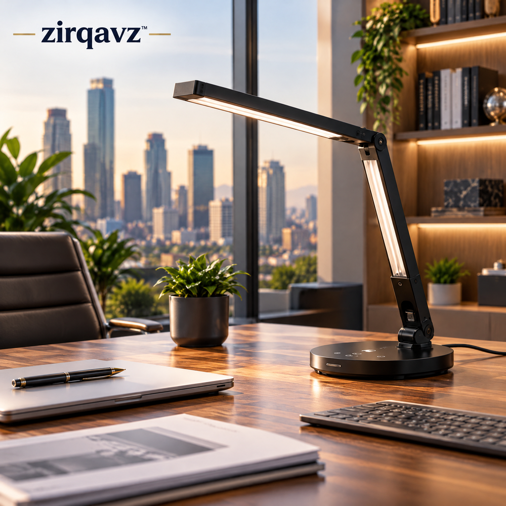 ZIRQAVZ™ LumiFlex Pro Adjustable LED Desk Lamp