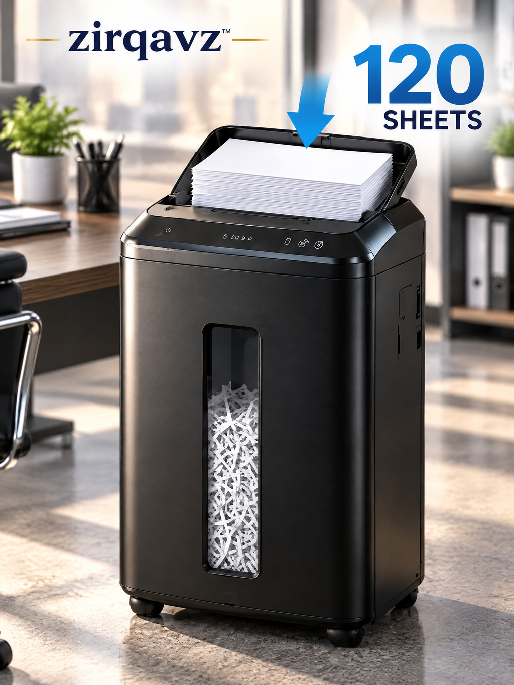 ZIRQAVZ™ SecureCut Pro Micro-Cut Paper Shredder